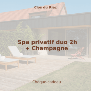 Spa privatif duo 2h et Bouteille de champagne