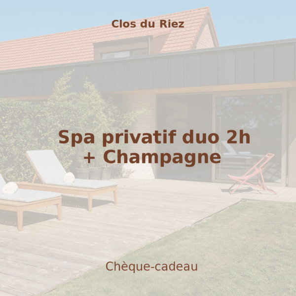 Spa privatif duo 2h et Bouteille de champagne