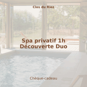 Chèque cadeau Spa privatif 1h   Découverte Duo